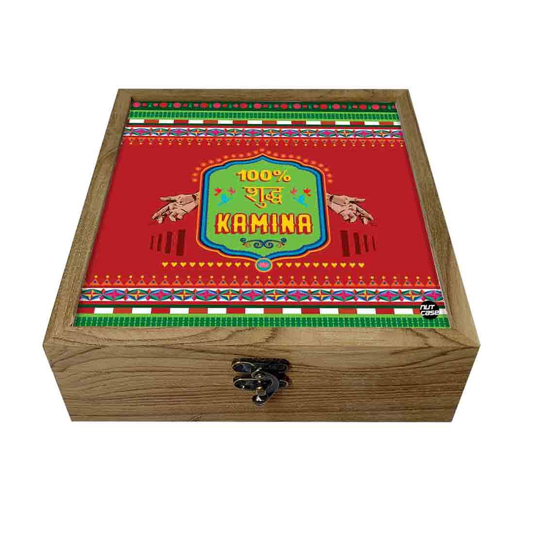 Hip Flask Gift Box -Indian Kitsch Quirky Design-Suddh Kamina Nutcase