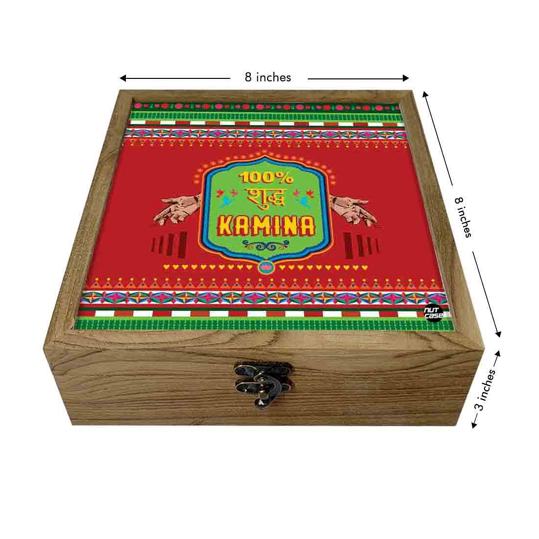 Hip Flask Gift Box -Indian Kitsch Quirky Design-Suddh Kamina Nutcase