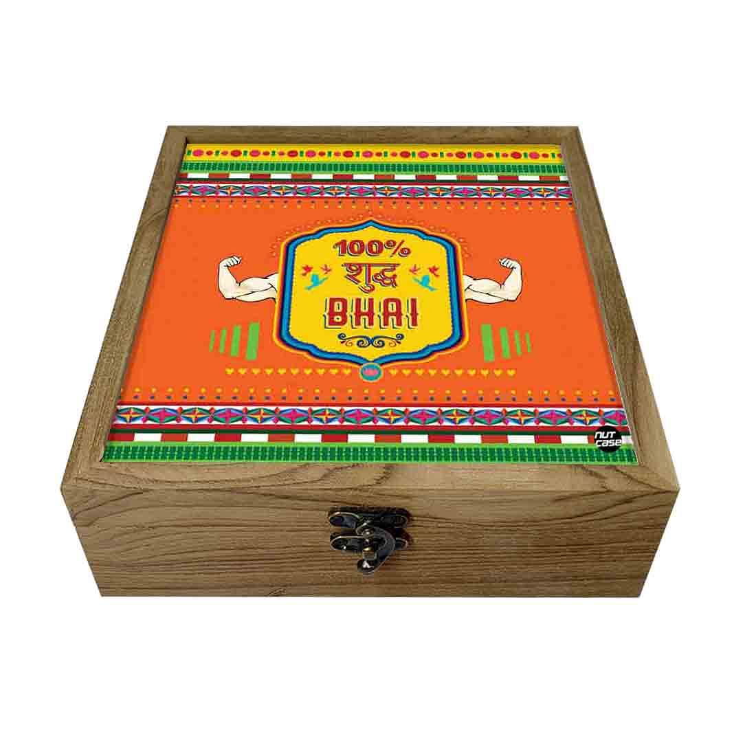 Hip Flask Gift Box -Rakhi Gifts -  Suddh Bhai Nutcase