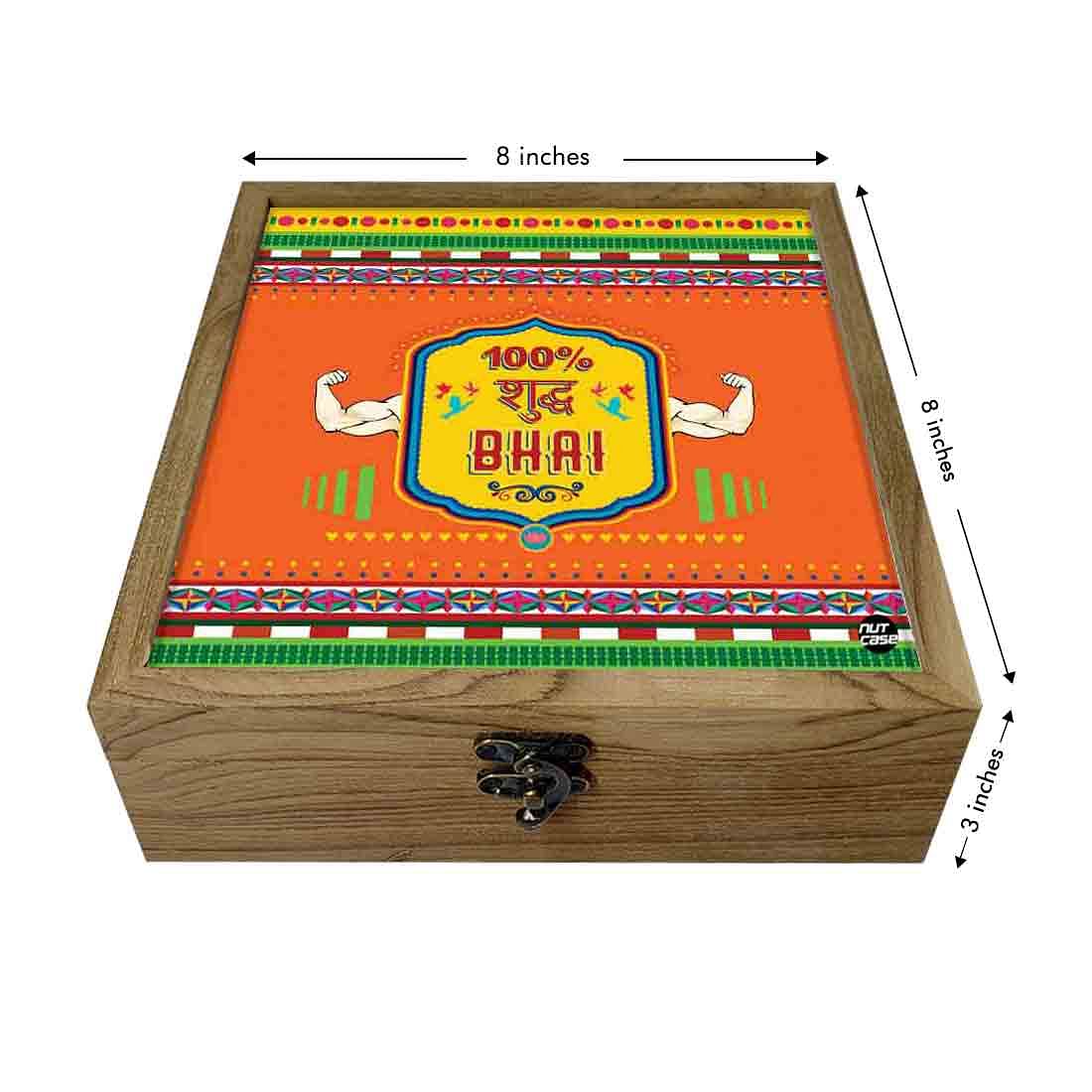 Hip Flask Gift Box -Rakhi Gifts -  Suddh Bhai Nutcase