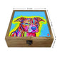 Hip Flask Gift Box -Colorful Dog Face Nutcase