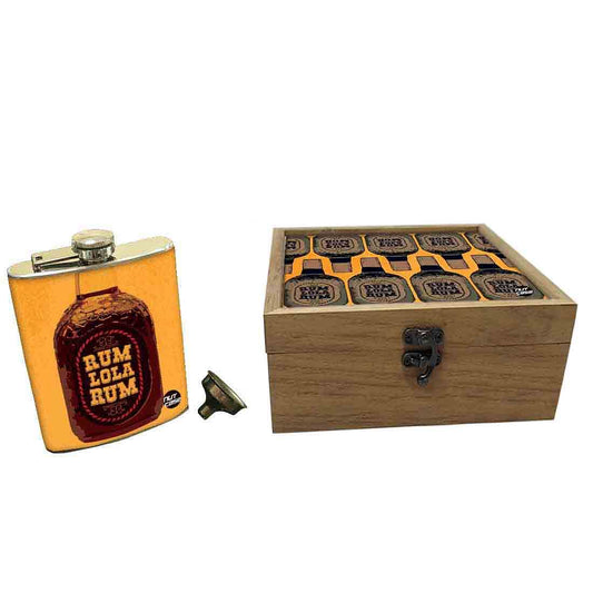 Hip Flask Gift Box -Run Lola Rum Nutcase
