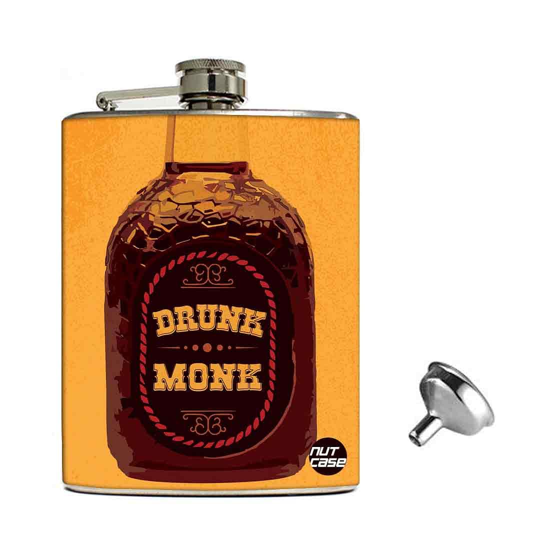 Hip Flask Gift Box -Drunk Monk Nutcase
