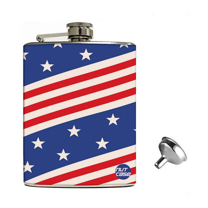 Hip Flask Gift Box -Flag Design Nutcase