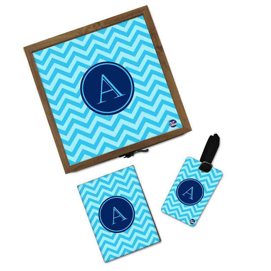 Customized Travel Organizer - Blue Wave Lines Nutcase