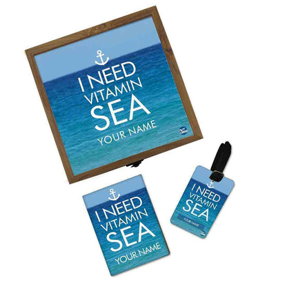 Custom Travel Organizer - I Need Vitamin Sea Nutcase