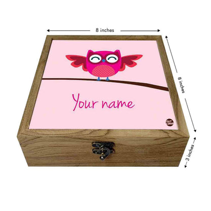 Customized Travel Jewelry Holder - Pink Owl Nutcase