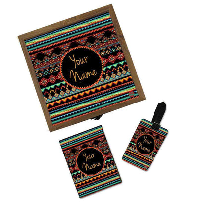 Custom Travel Gifts For Men - Vintage Aztec Pattern Nutcase