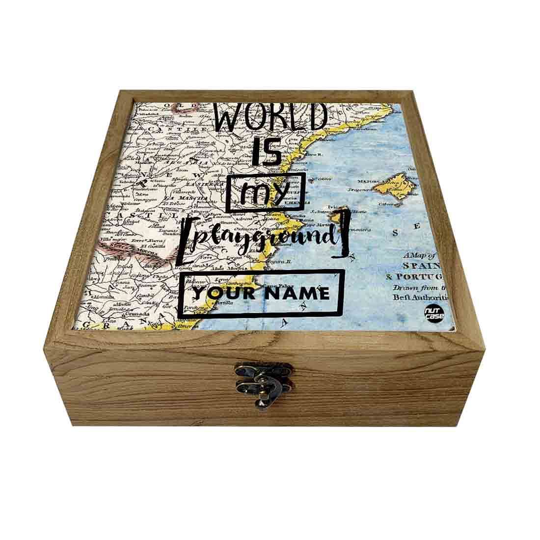 Personalised Passport Holder - World Is My Playground Nutcase