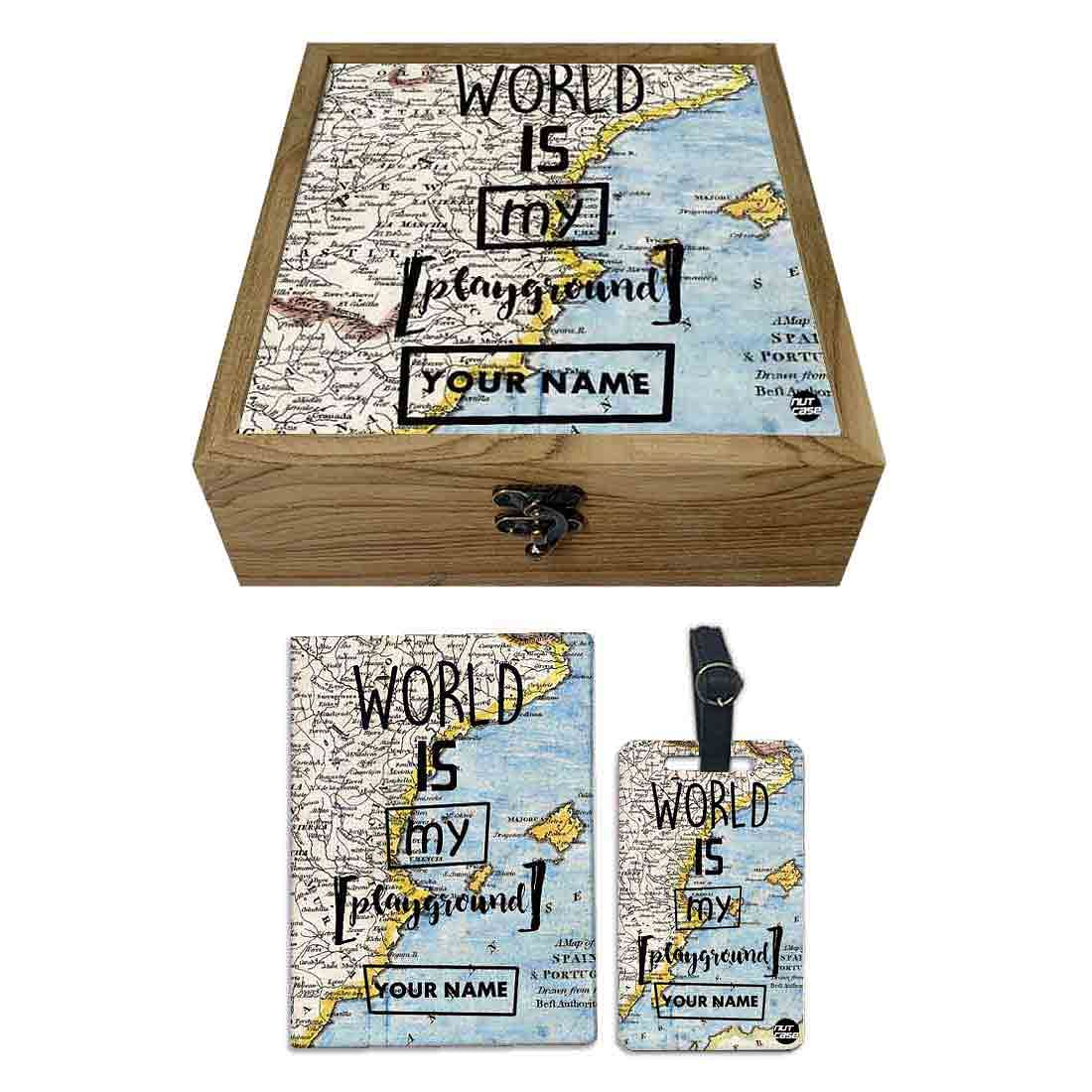 Personalised Passport Holder - World Is My Playground Nutcase