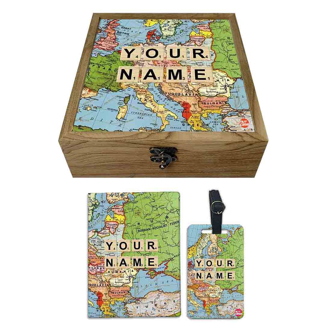 Personalized Passport Cover Combo - Travel Nutcase
