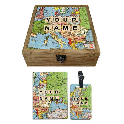 Personalized Passport Cover Combo - Travel Nutcase