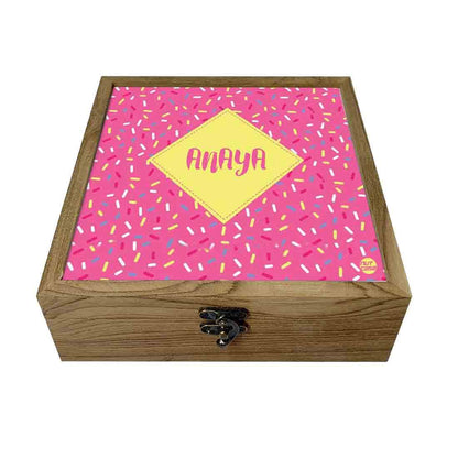 Personalised Passport Holder - Pink And Yellow Dots Nutcase