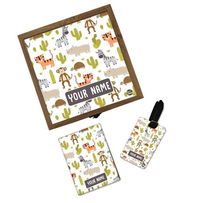 Personalised Passport Holder For Kids - Cactus Nutcase