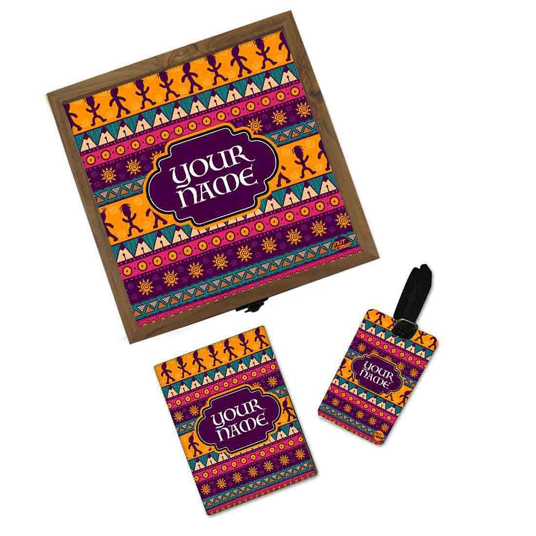 Personalized Travel Organizer  - Mexican Ethnic Design Nutcase