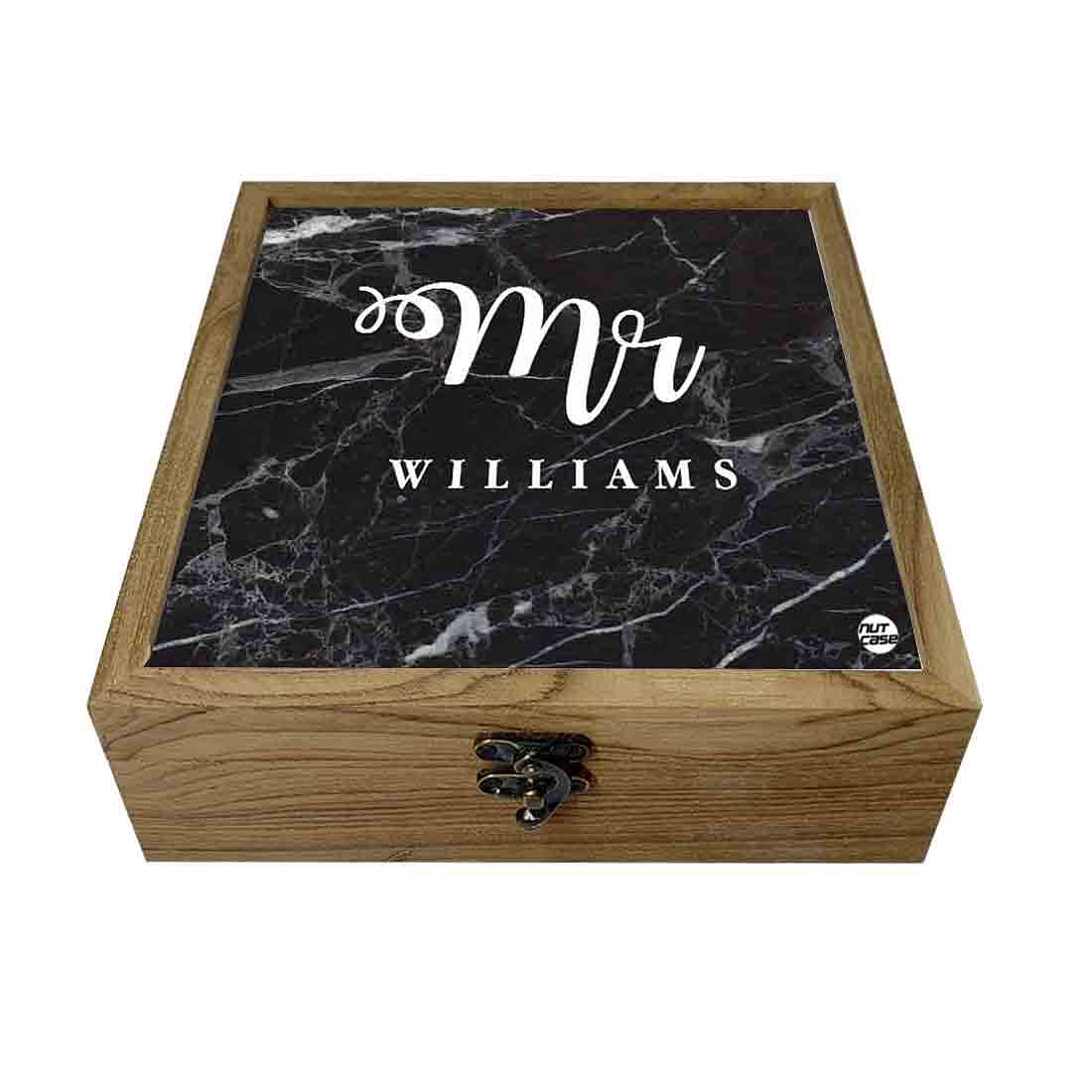 Customized Passport Cover For Couples Travel Gift - Mr Black Marble Nutcase