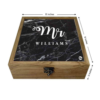 Customized Passport Cover For Couples Travel Gift - Mr Black Marble Nutcase