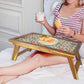 Designer Lapdesk Tray Table for Breakfast in Bed Study Desk - Mexican Style Nutcase