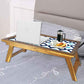 Nutcase Designer Lapdesk Breakfast Bed Table-Foldable Teak Wooden Study Desk - Blue Retro Nutcase