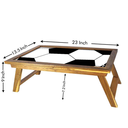 Designer Eating Tray for Bed Breakfast Tables Study Desk - Football Nutcase