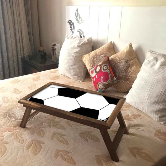 Designer Eating Tray for Bed Breakfast Tables Study Desk - Football Nutcase