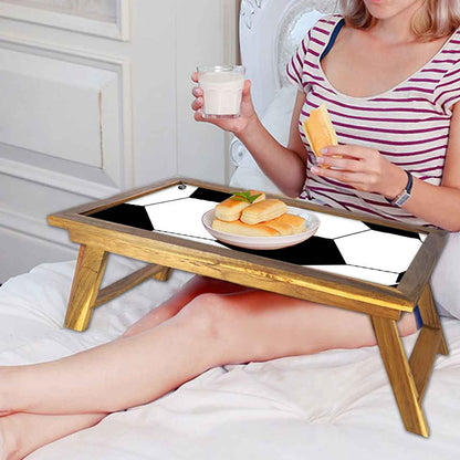 Designer Eating Tray for Bed Breakfast Tables Study Desk - Football Nutcase