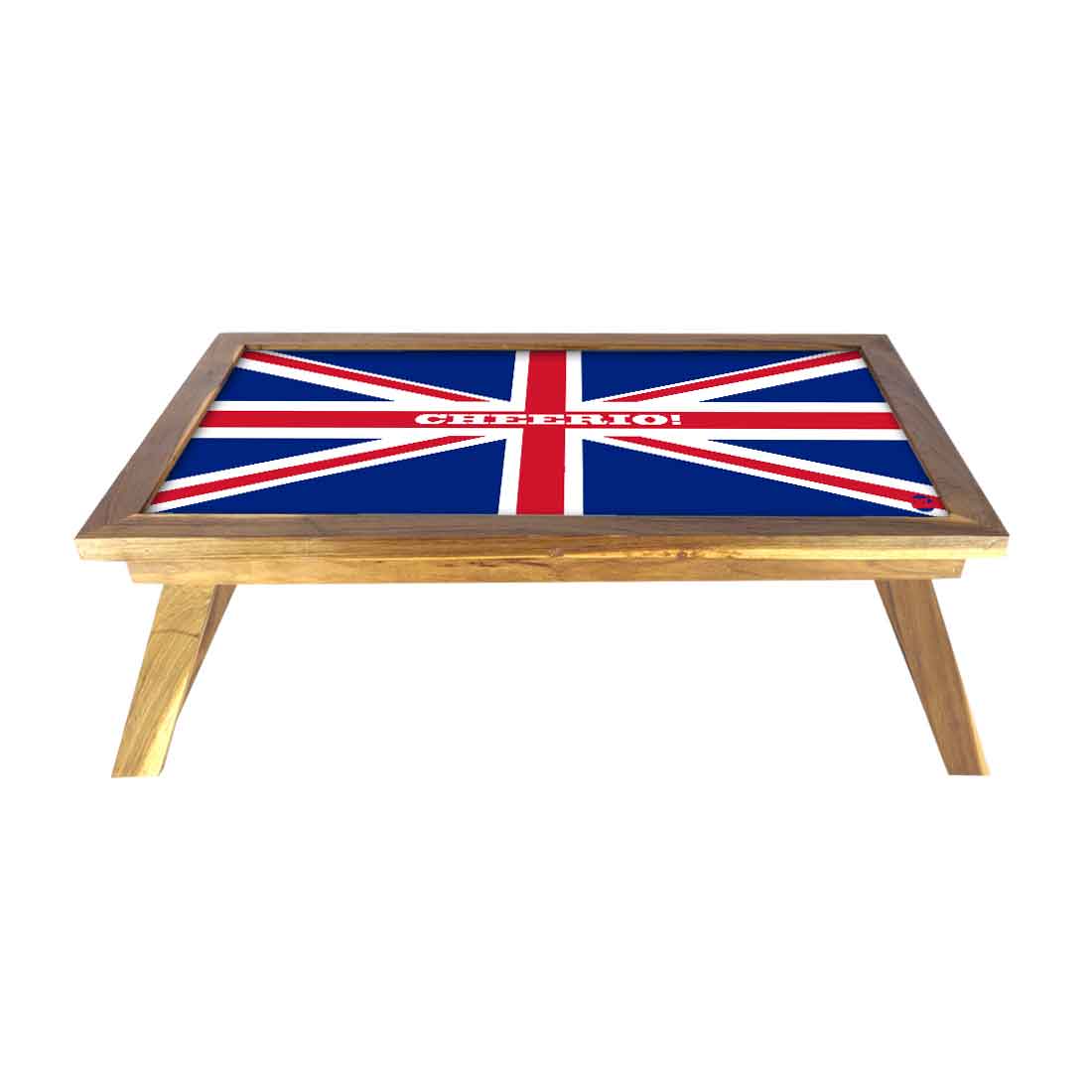Nutcase Designer Lapdesk Breakfast Bed Table-Foldable Teak Wooden Study Desk - Cheerio Nutcase