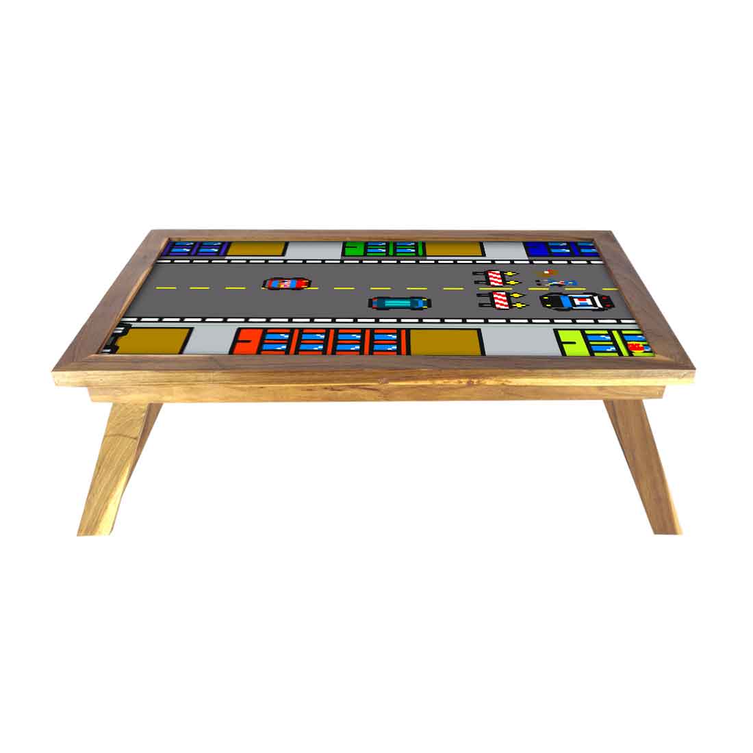 Nutcase Designer Lapdesk Breakfast Bed Table-Foldable Teak Wooden Study Desk - Games Nutcase