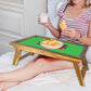 Nutcase Designer Bed Breakfast Table Tray Teak Wooden Study Desk - Wtf Nutcase