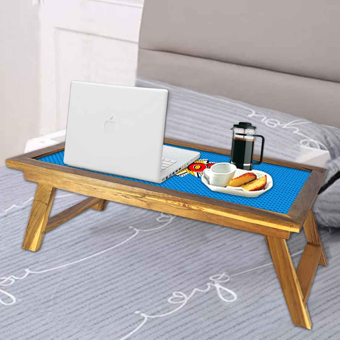 Nutcase Designer Breakfast in Bed Desk Teak Wooden Study Desk - Boom Nutcase