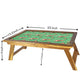 Nutcase Designer Lapdesk Breakfast Bed Table-Foldable Teak Wooden Study Desk - Vintage Shabby Flowers Nutcase