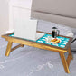 Nutcase Designer Lapdesk Breakfast Bed Table-Foldable Teak Wooden Study Desk - Whale Fish Nutcase