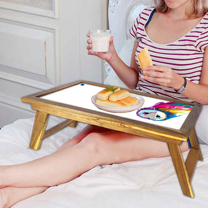 Nutcase Designer Lapdesk Breakfast Bed Table-Foldable Teak Wooden Study Desk - Owl Nutcase