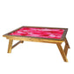 Nutcase Designer Breakfast Tray Wood Teak Wooden Study Desk - Army Camouflage Pink Nutcase