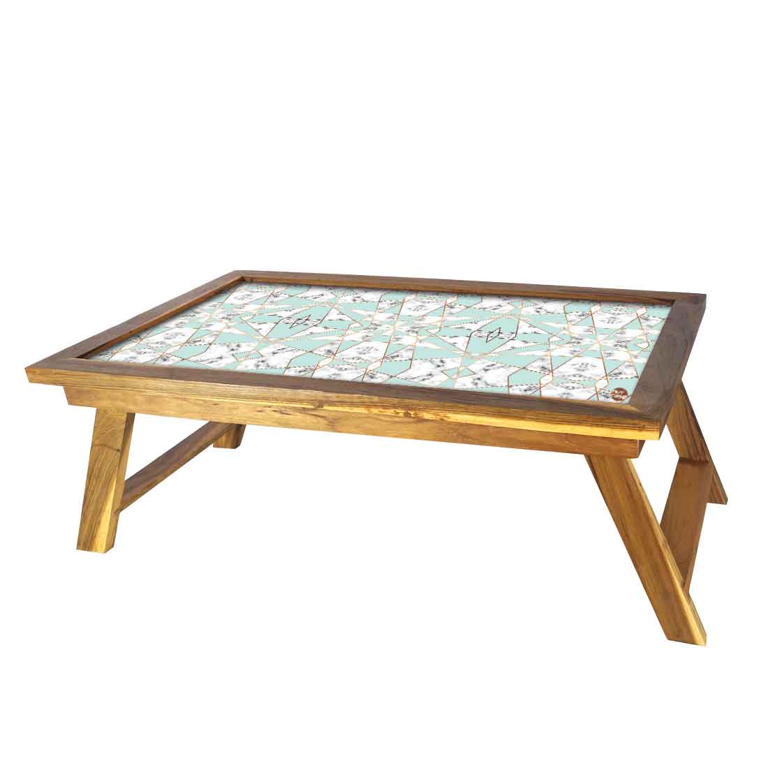 Nutcase Designer Lapdesk Breakfast in Bed Folding Tray Study Desk - Digital Print NOT Real Marble -Green Marble Pastel Nutcase