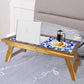 Foldable Study Breakfast Table Lapdesk Bed Tray Desk - Evil Eye Protector Nutcase