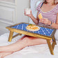 Designer Lapdesk Folding Breakfast in Bed Tray Wooden  - Evil Eye Protector Nutcase