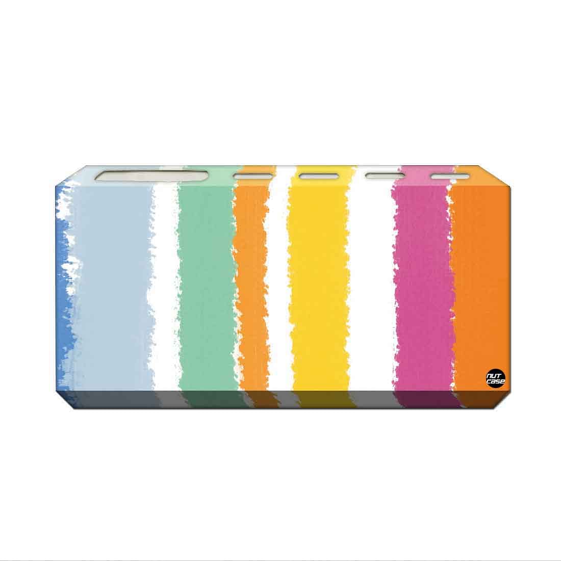 Toothbrush Holder Wall Mounted -Coloreful Stright Lines Nutcase