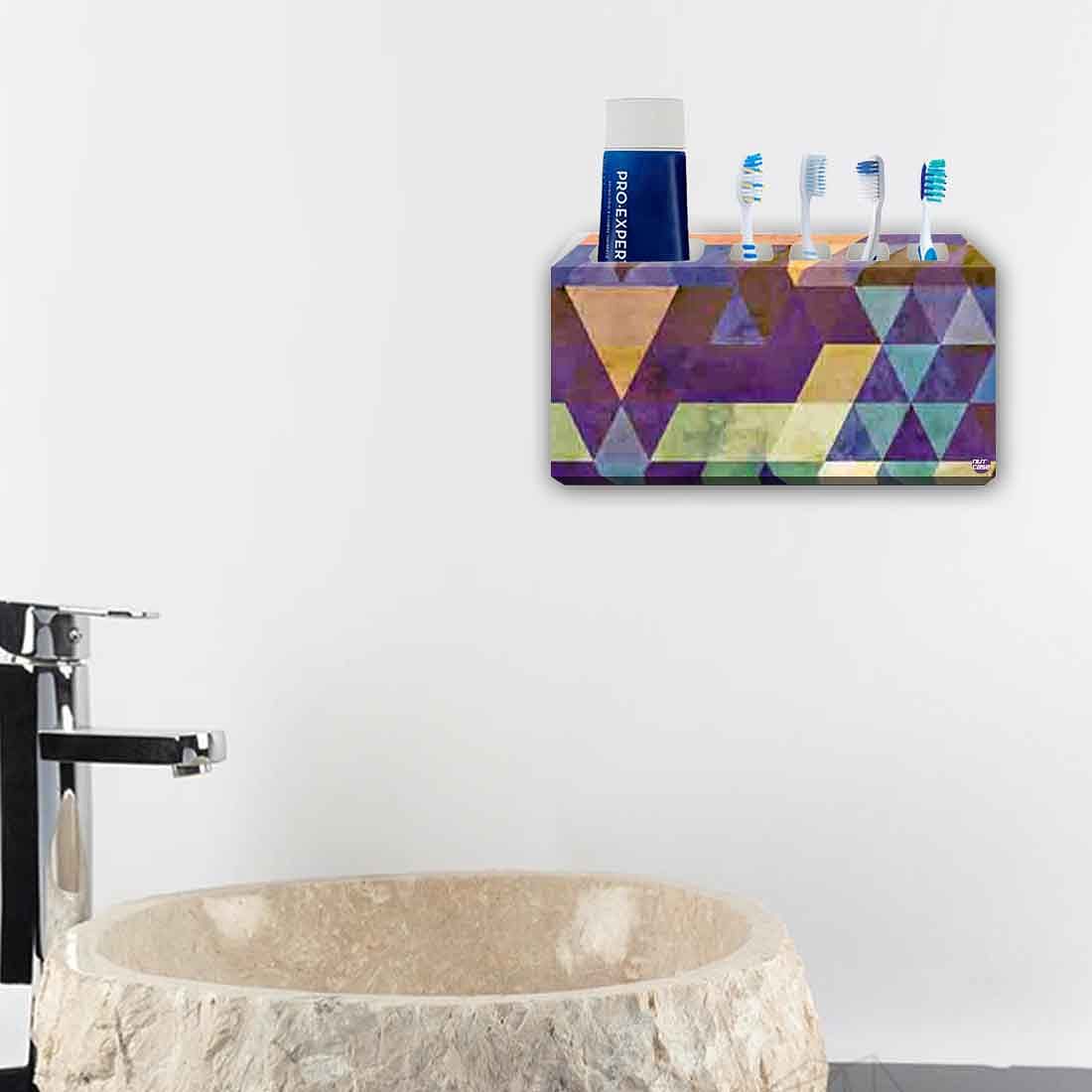 Toothbrush Holder Wall Mounted -Geometrica Nutcase