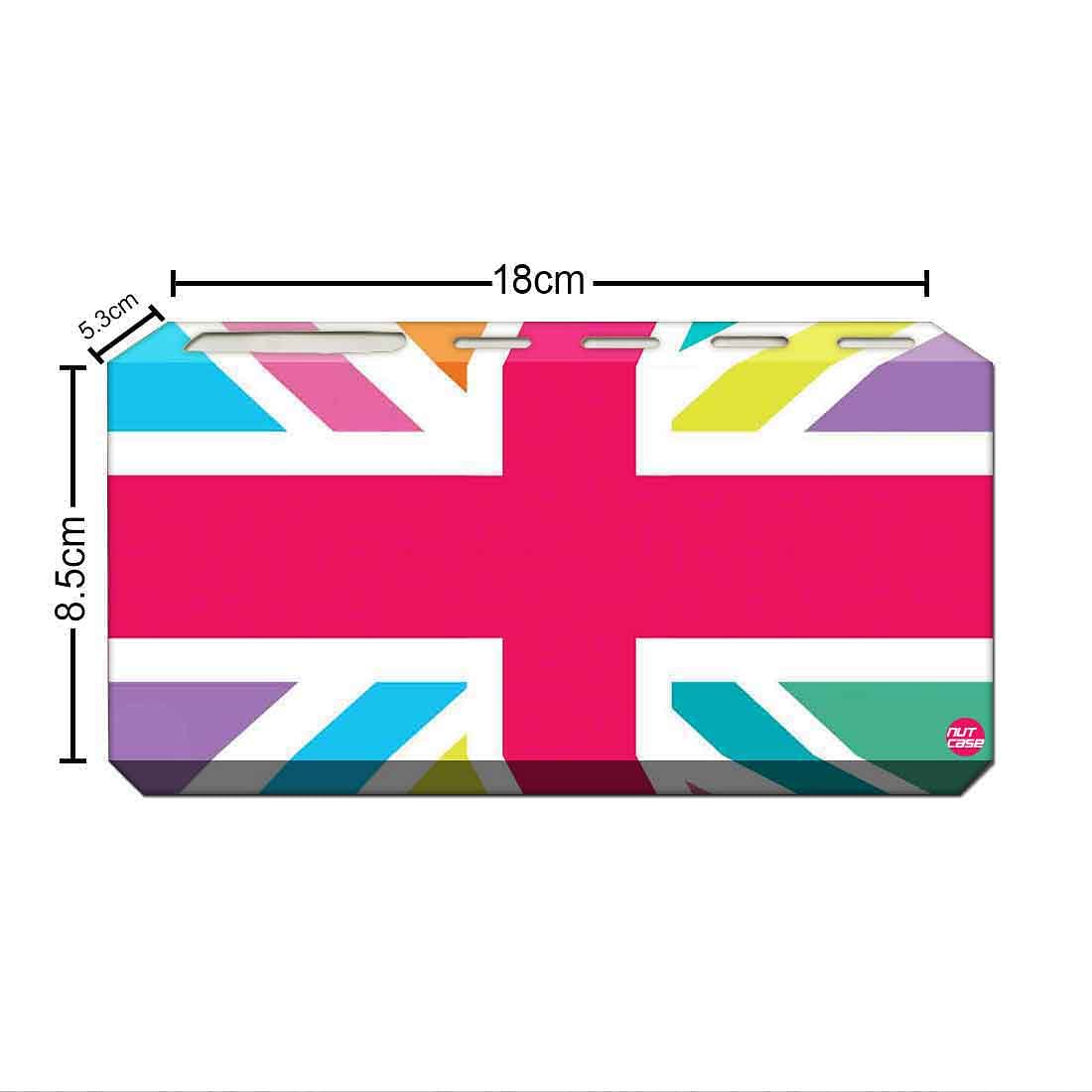 Toothbrush Holder Wall Mounted -Multicolor Union Jack British Flag Nutcase