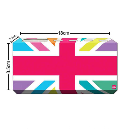 Toothbrush Holder Wall Mounted -Multicolor Union Jack British Flag Nutcase