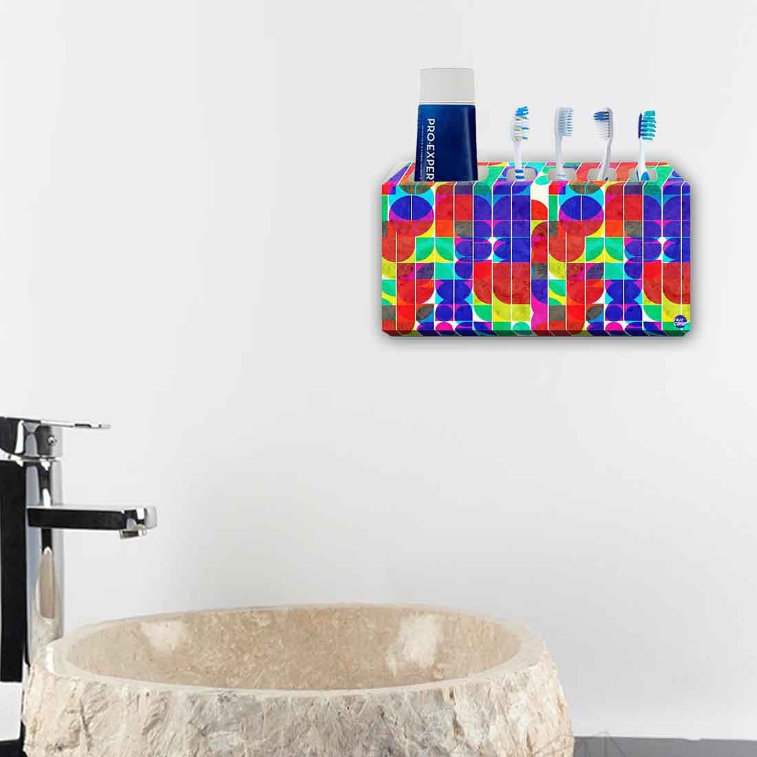 Toothbrush Holder Wall Mounted -Primary Colores Nutcase