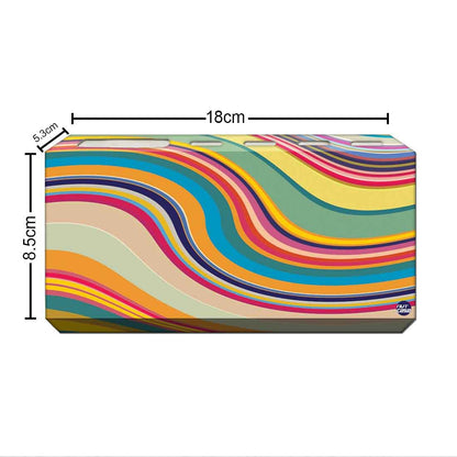 Toothbrush Holder Wall Mounted -Coloreful Waves Lines Nutcase