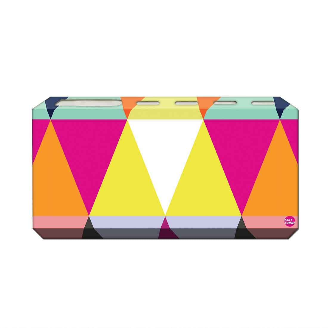 Toothbrush Holder Wall Mounted -Coloreful Triangles Nutcase