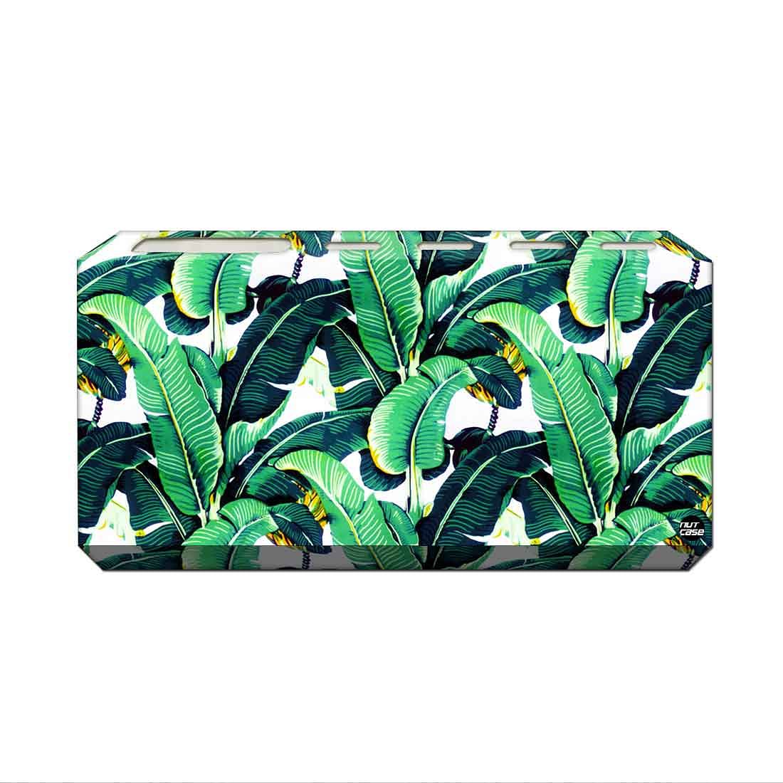 Toothbrush Holder Wall Mounted -Banana Leaves Green Nutcase