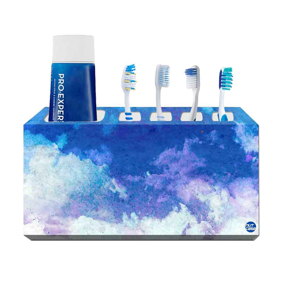 Toothbrush Holder Wall Mounted -Sky Clouds Nutcase