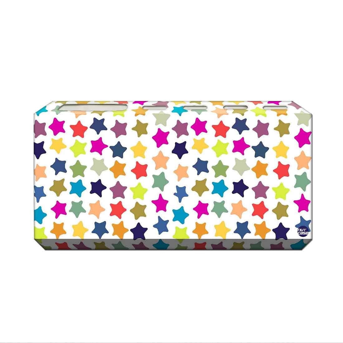 Wall Mount Designer Toothbrush Organiser-Colorful Stars Nutcase