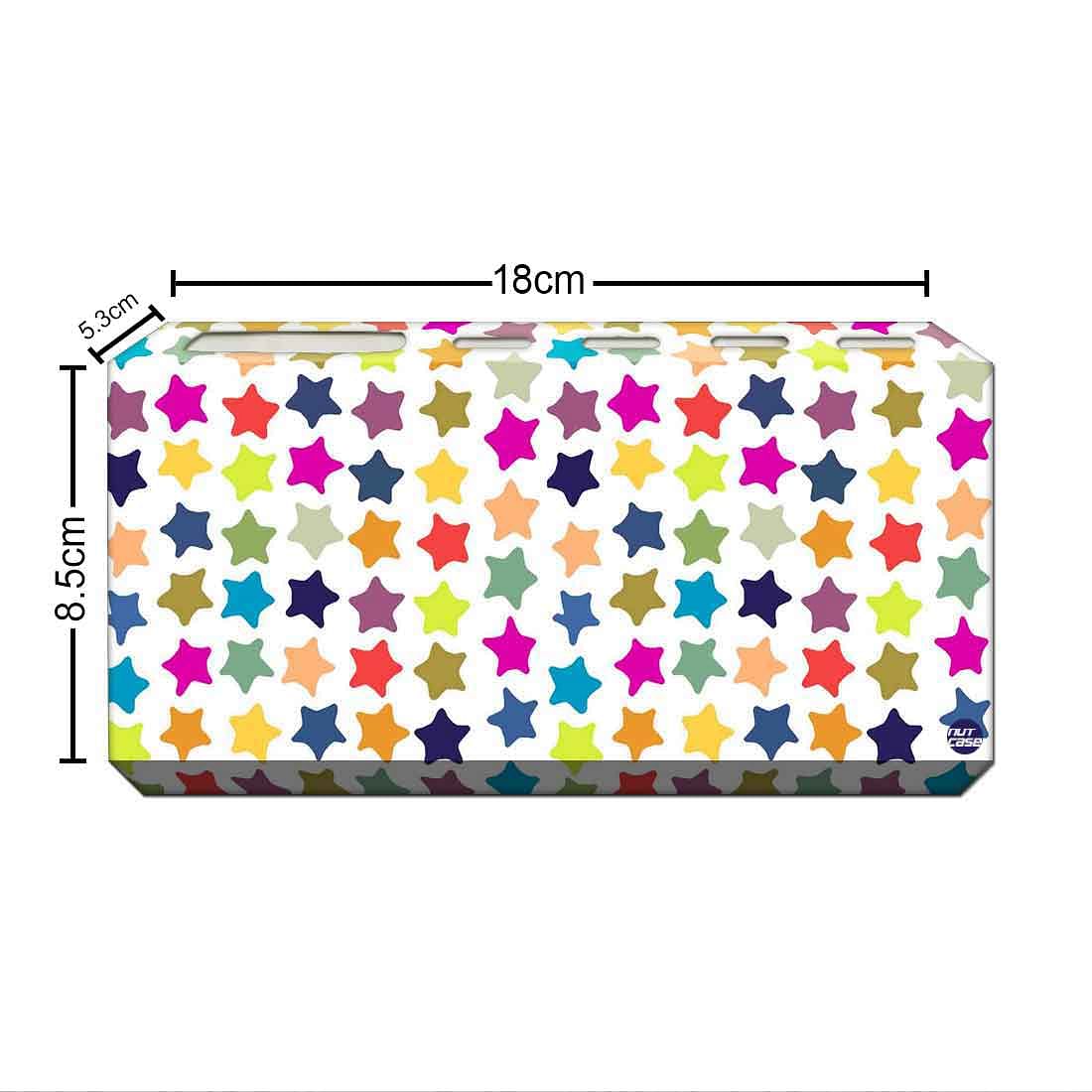 Wall Mount Designer Toothbrush Organiser-Colorful Stars Nutcase