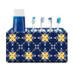 Toothbrush Holder Wall Mounted - Blue Yellow Design Nutcase