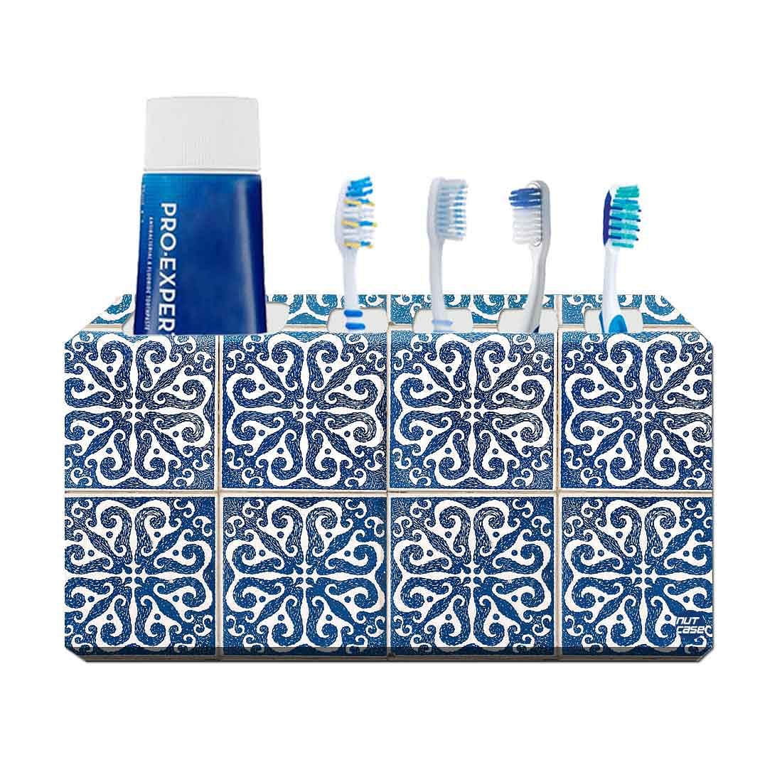 Toothbrush Holder Wall Mounted - Tiles Pattern Nutcase